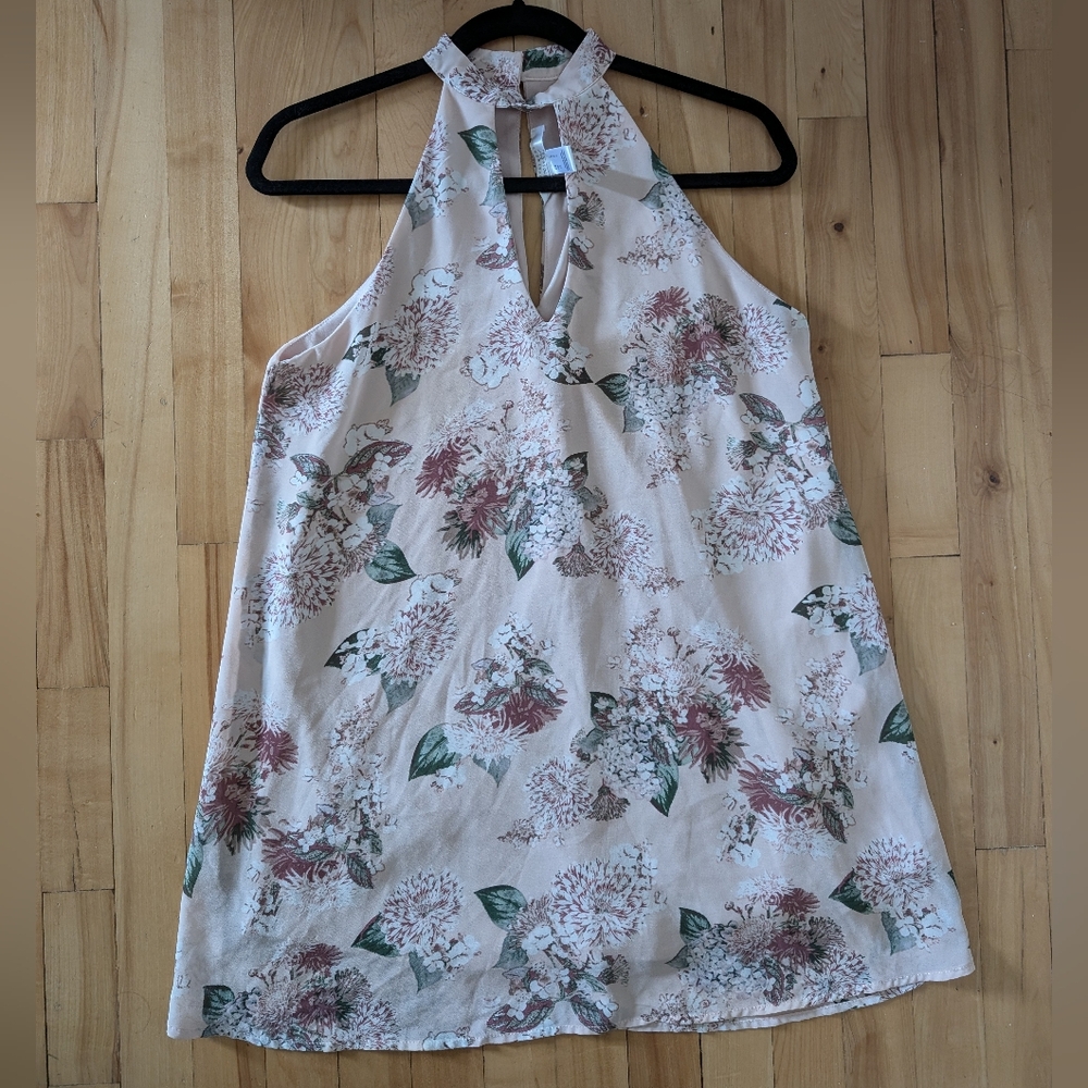 NWOT Urban Planet Brand Floral Light Pink Shift Dress Size Small